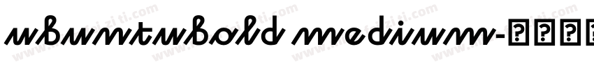 ubuntubold medium字体转换